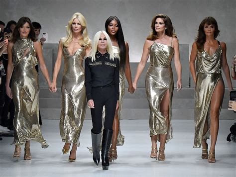 donatella versace dress 100th vogue gala|donatella versace.